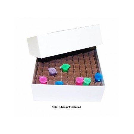 Crystal Technology Cardboard Micro-Tube Storage Box Set w/ Partition, 100 Tube 181028